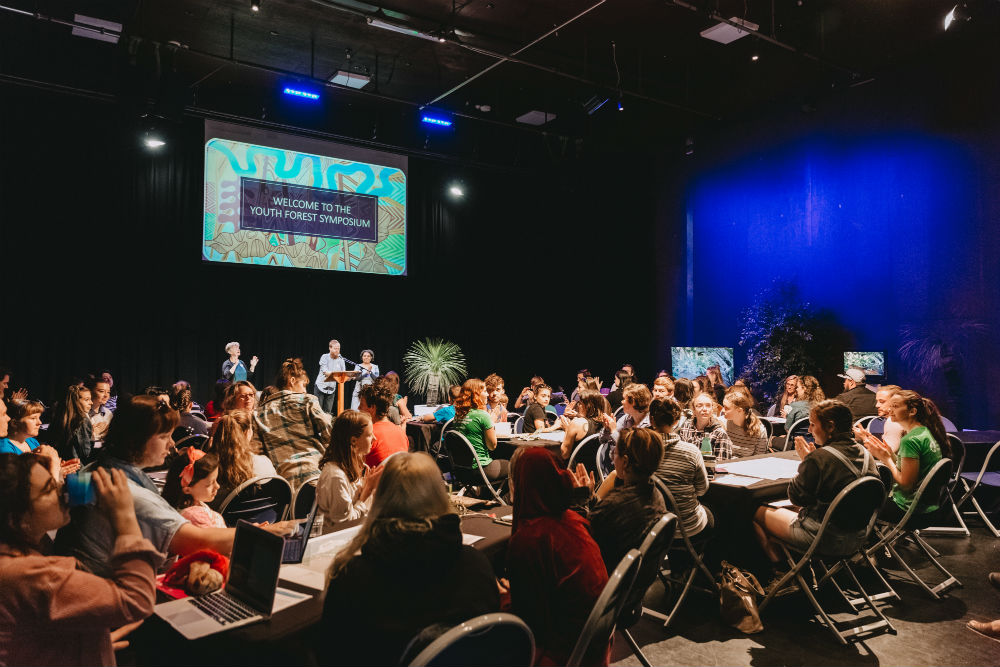 Participants at the Youth Forest Symposium