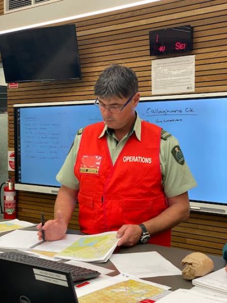 Dave Jenson at the new control centre in Tallangatta.