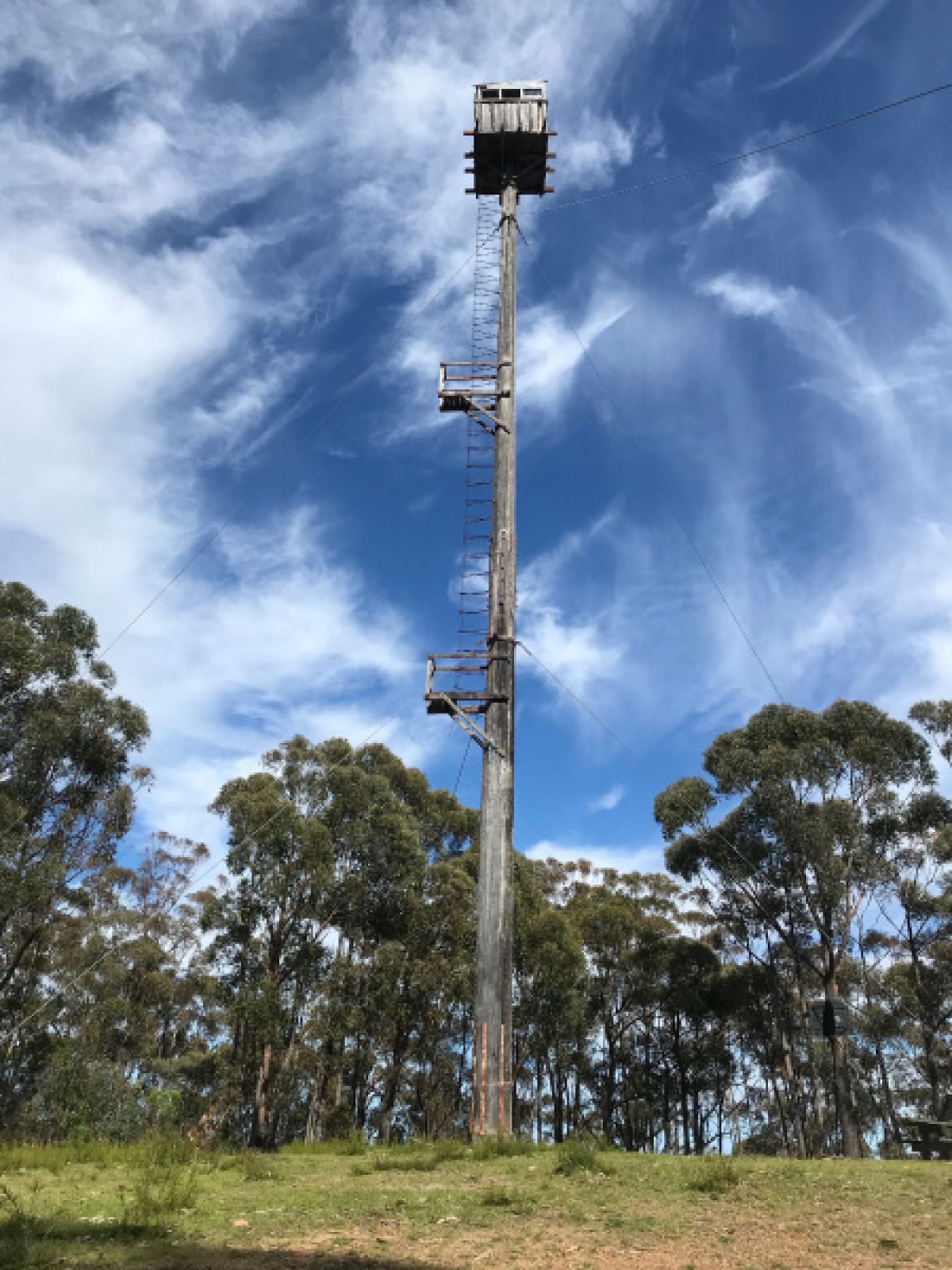 Stringers Knob fire spotting tower before it was burnt