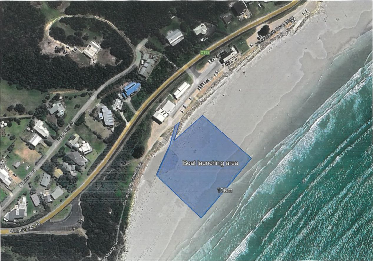 Aerial image of set aside area in Cape Bridgewater