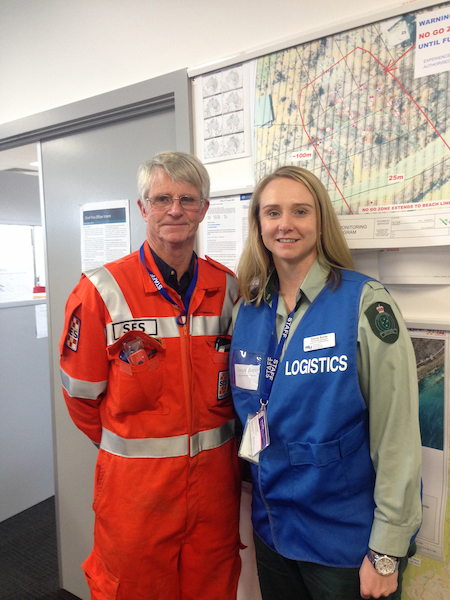 Donna Burns has an emergency role as Logistics Officer.